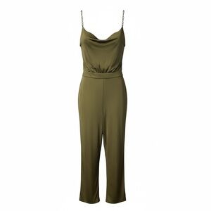 Jason Wu Olive Jumpsuit with Chain Straps